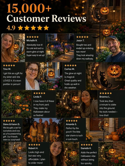 Solar Halloween Garden Stake Light — 33" Spooky Outdoor Decor 23