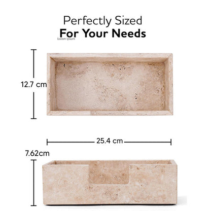 Marble Tissue Box Holder - Design B