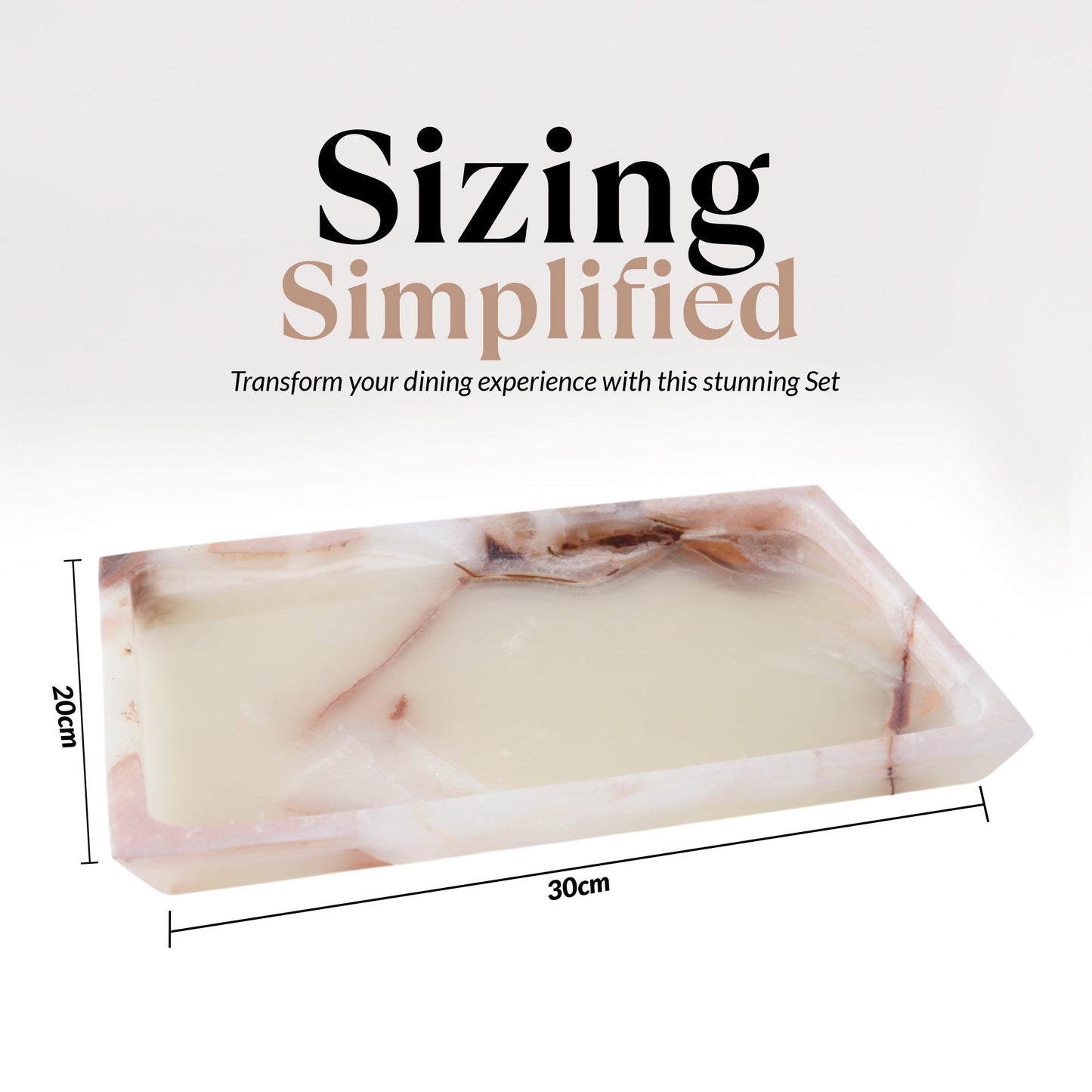 Marble Rectangle Tray