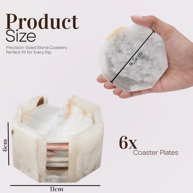 Marble Coaster Set - Star