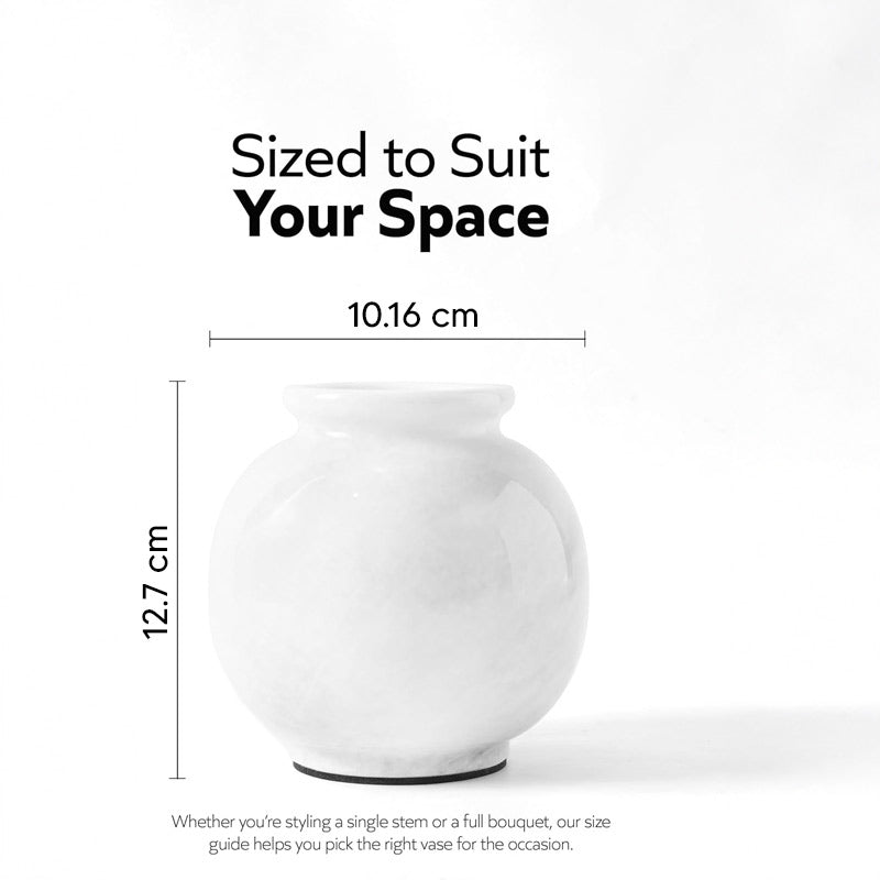 Marble Round Vase