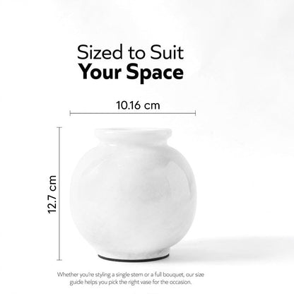 Marble Round Vase