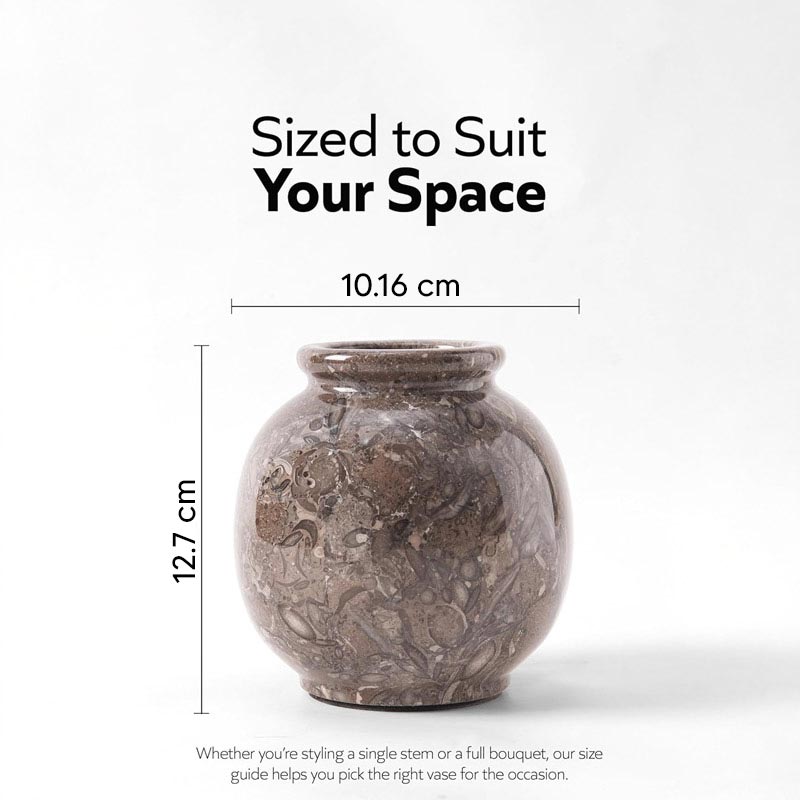 Marble Round Vase