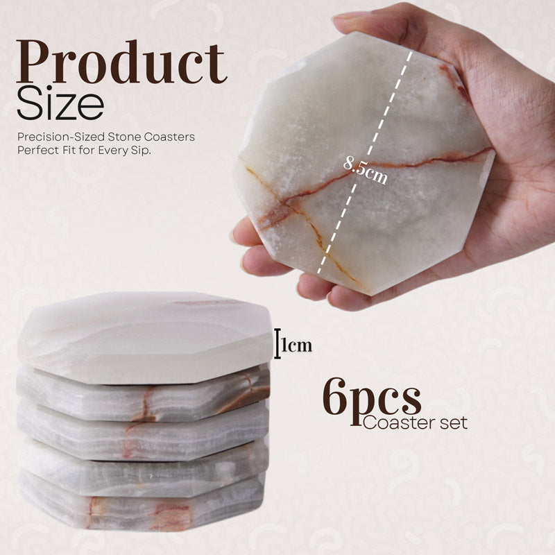 Marble Star Coasters - Set of 6