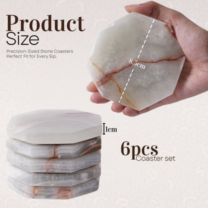 Marble Star Coasters - Set of 6
