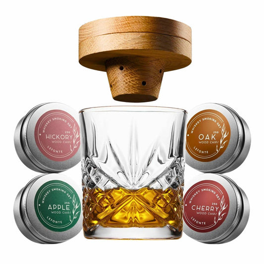 Dublin Crystal 6 Piece Whiskey Smoker Set