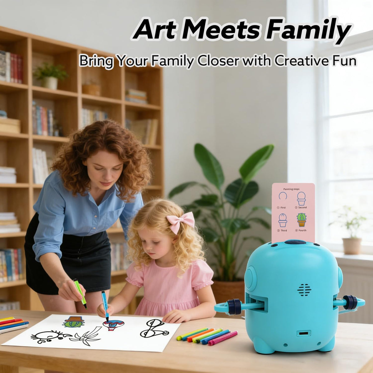 DoodleMate drawing robot - Blue