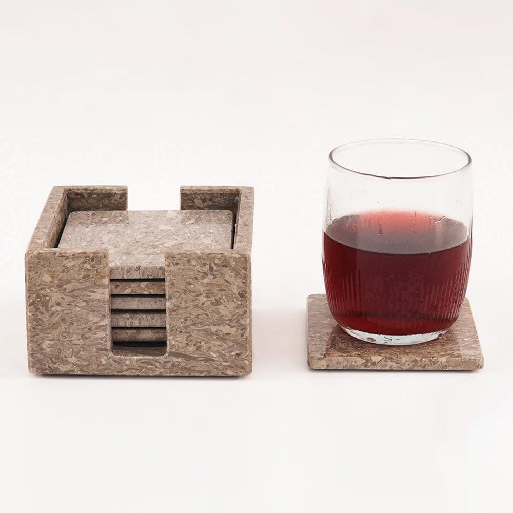Marble Coaster Set - Square