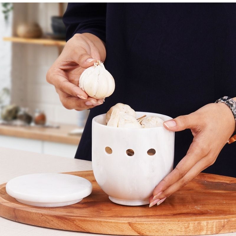 Marble Garlic Keeper