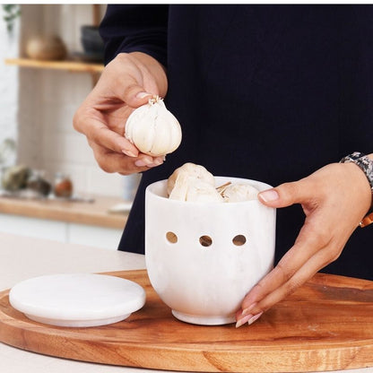 Marble Garlic Keeper