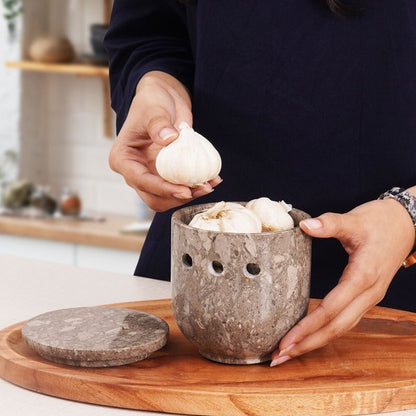 Marble Garlic Keeper