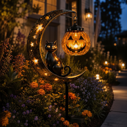 Solar Halloween Garden Stake Light — 33" Spooky Outdoor Decor — lifestyle