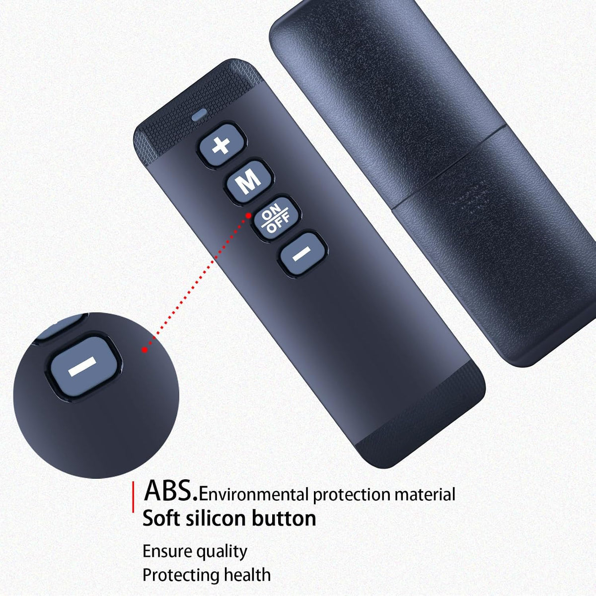 The PZL walking pad remote shown at an angle