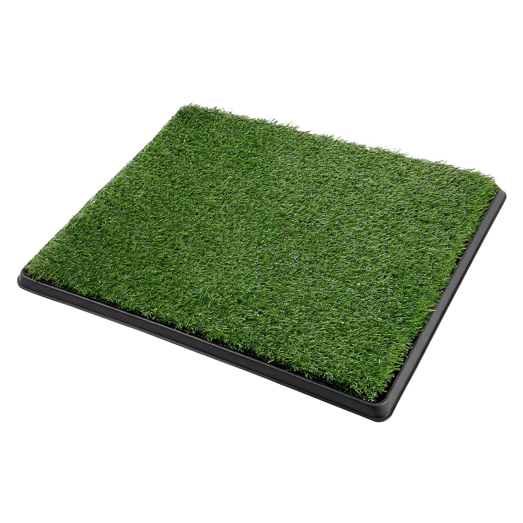Pawz Dog Potty Tray with Grass Mat Washable Puppy Portable Training Toilet — image 1