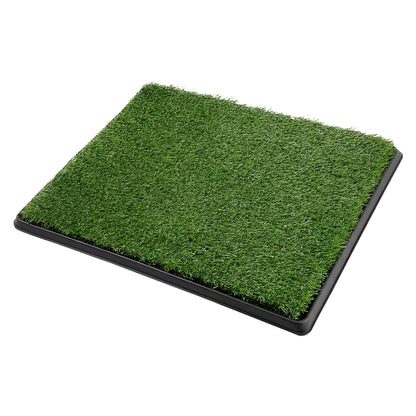 Pawz Dog Potty Tray with Grass Mat Washable Puppy Portable Training Toilet — image 1