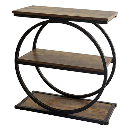 Levede Narrow Side Table 3 Tiers End Table Adjustable Sofa Side Table Bedroom — image 1