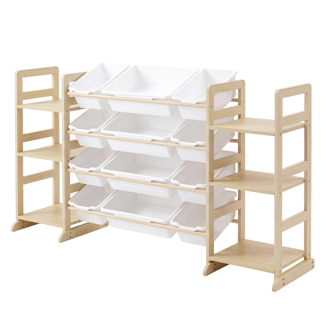 Levede Kids Toy Box Organiser 12 Bins 6 Shelves Display Storage Rack Playroom — image 1