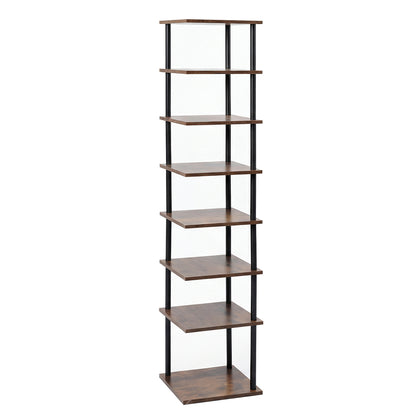 Levede Vertical Shoe Rack 8-Tier Space Saving Narrow Corner Organiser Storage — image 1
