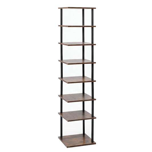 Levede Vertical Shoe Rack 8-Tier Space Saving Narrow Corner Organiser Storage — image 1