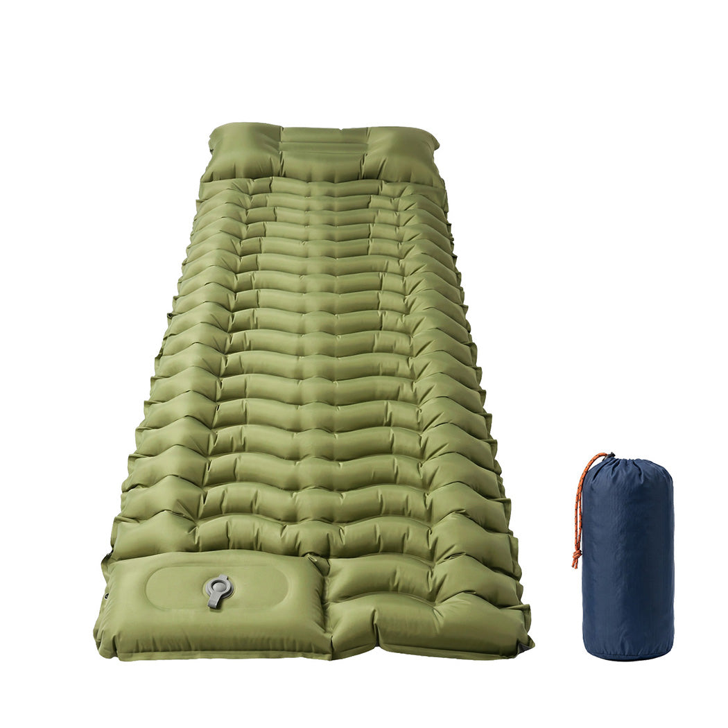 Mountview Camping Sleeping Pad Ultralight Inflatable Mattress Bed Pillow Hiking — image 1