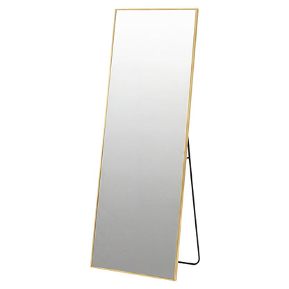 Yezi Rectangular Full Length Mirror 165x60cm Gold Standing Floor Wall Leaning — image 1