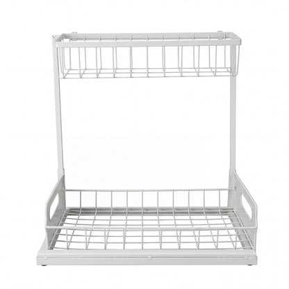 Toque Under Sink Storage Rack Kitchen Cabinet Organiser 2-Tier Shelving Home — image 1