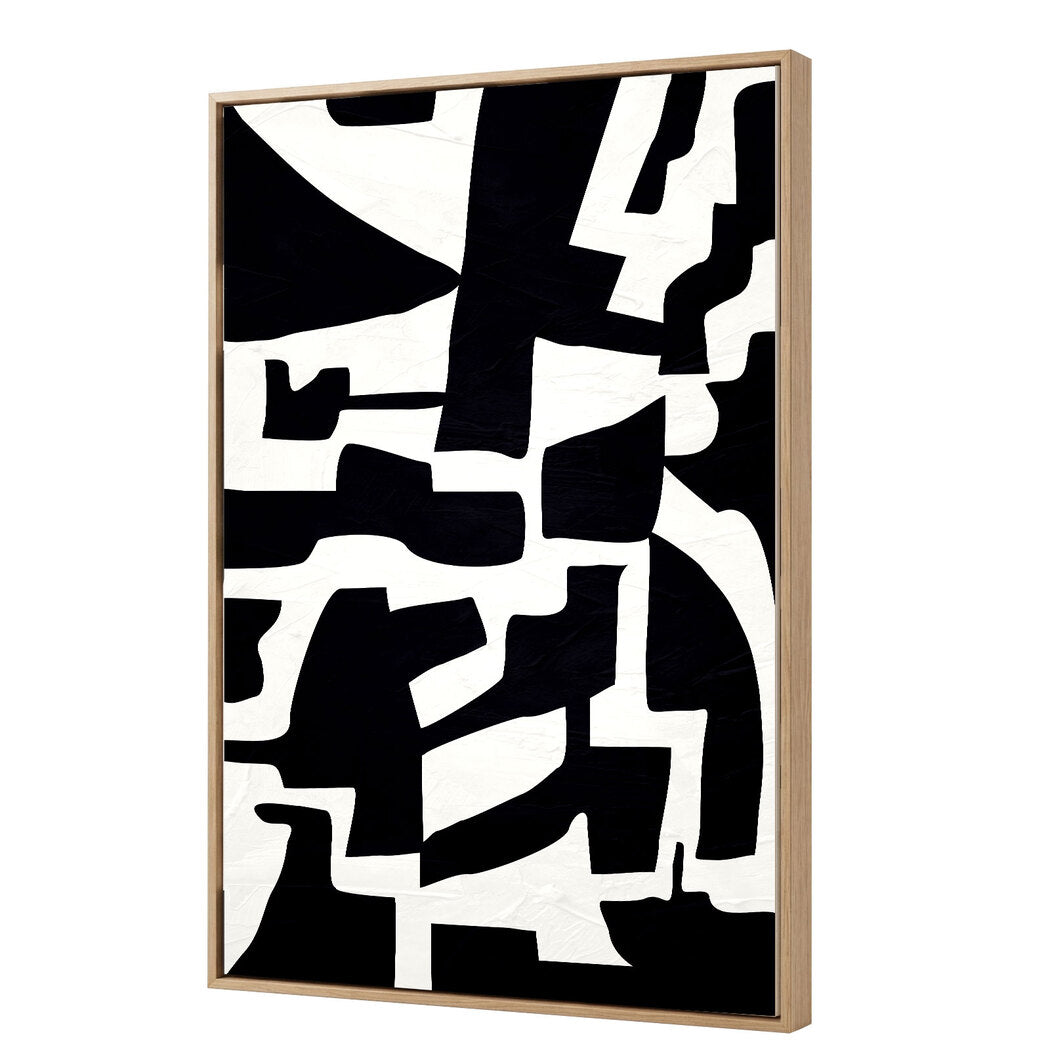 Yezi Modern Wall Art Canvas Abstract 80×120cm Framed Artwork Home Office Decor — image 1