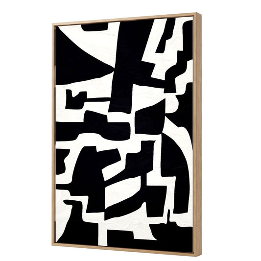 Yezi Modern Wall Art Canvas Abstract 80×120cm Framed Artwork Home Office Decor — image 1