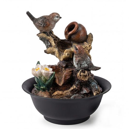 Spector Tabletop Water Fountain LED Colour Changing Bird Indoor Desktop AU Plug — image 1