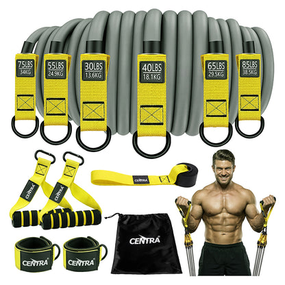 Centra 12 Pcs Resistance Bands Set Heavy Duty Workout Bands Strength Training — image 1