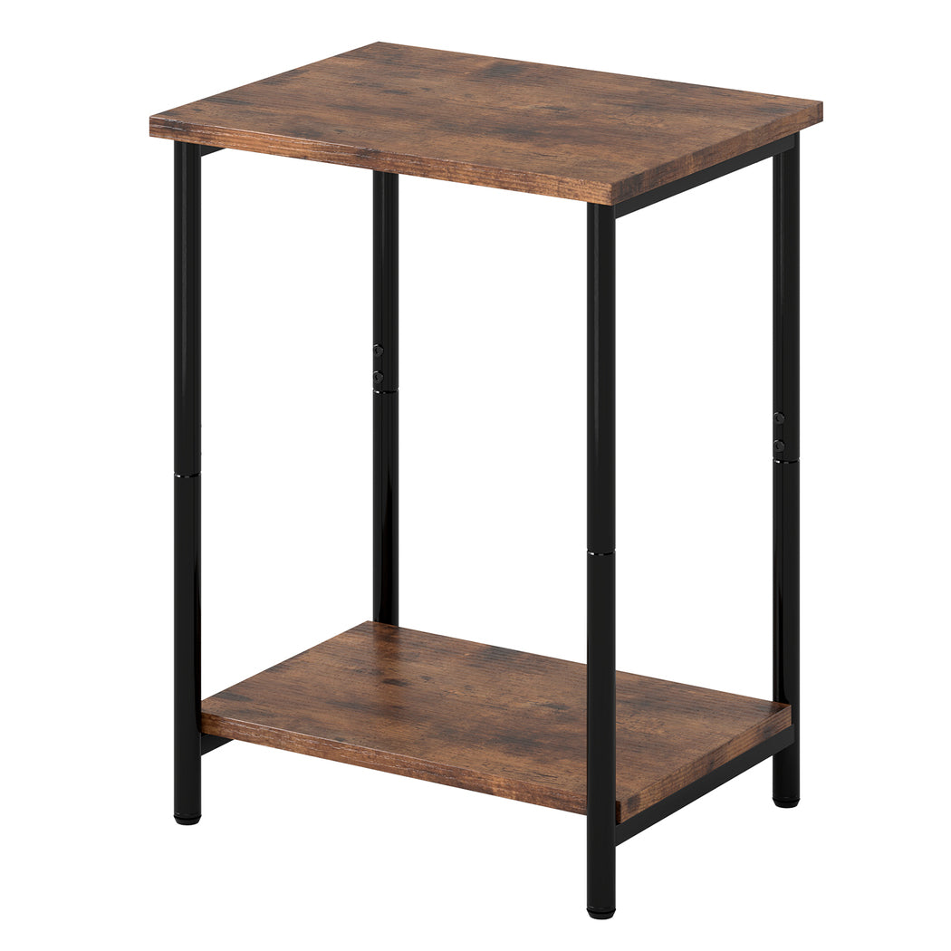 Levede Side Table 2-Tier Industrial Vintage End Table Storage Shelf Nightstand — image 1