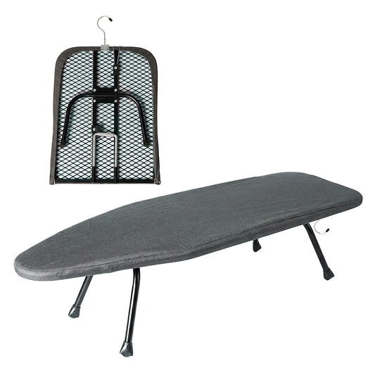 Levede Metal Table Ironing Board Folding Heat Resistant Cover 100% Cotton Pad — image 1