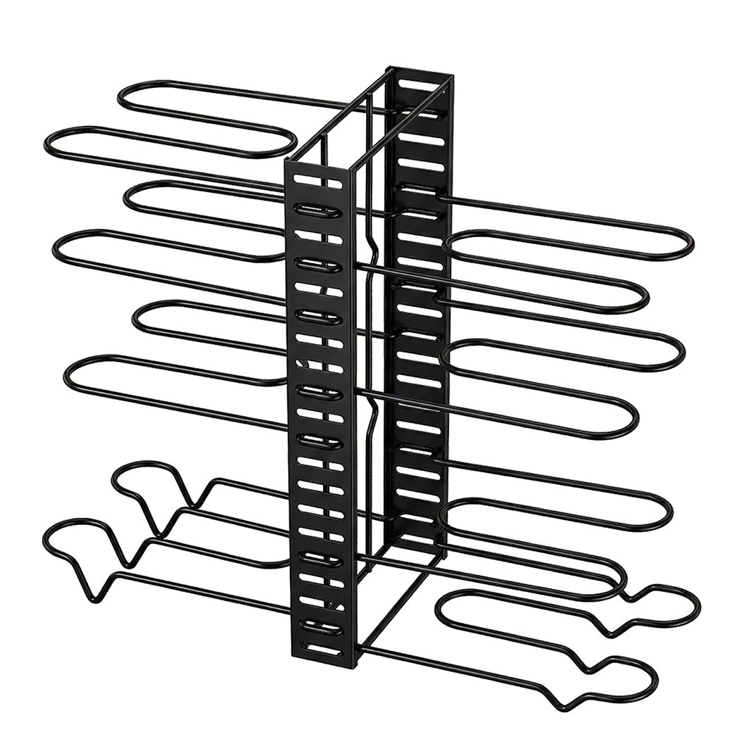 Toque Pot Rack Organizer 8 Tier Adjustable Pan Holder Kitchen Storage Shelves — image 1