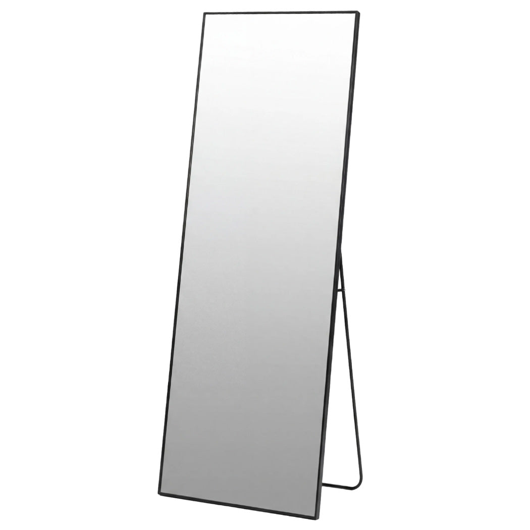 Yezi Rectangular Full Length Mirror 165x60cm Black Standing Floor Wall Leaning — image 1