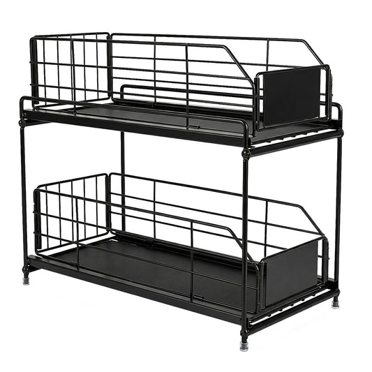 Toque 2 Tier Pull Out Cabinet Organizer Sliding Kitchen Storage Rack Under Sink — image 1