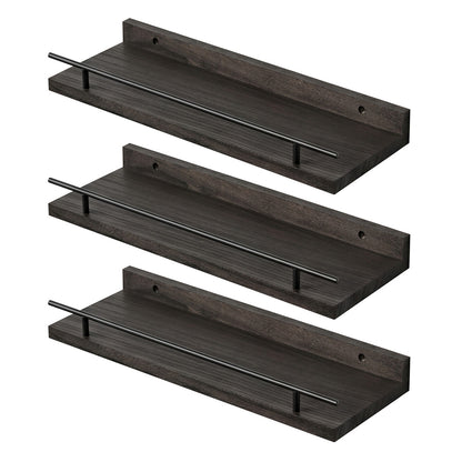 Levede Floating Wall Shelves  3 Pcs Wall Mounted Storage Display Rack Bedroom — image 1