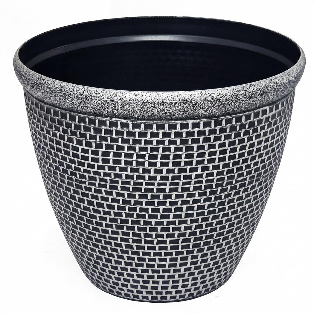 Toque Plastic Plant Pots 30cm Outdoor Garden Planter 2 Pcs With Drainage Holes — image 2
