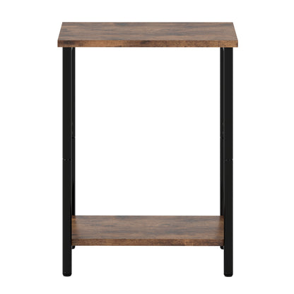 Levede Side Table 2-Tier Industrial Vintage End Table Storage Shelf Nightstand — image 2