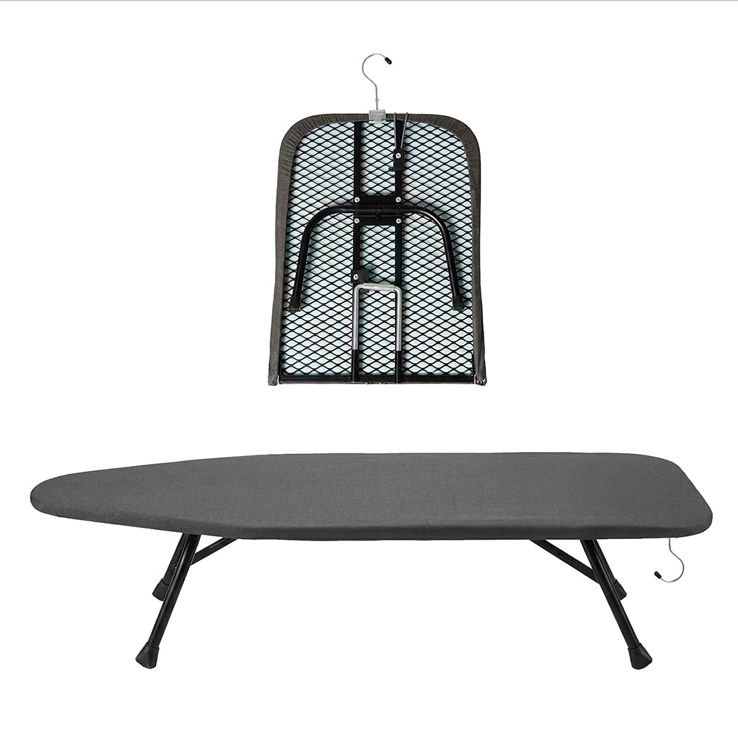 Levede Metal Table Ironing Board Folding Heat Resistant Cover 100% Cotton Pad — image 2
