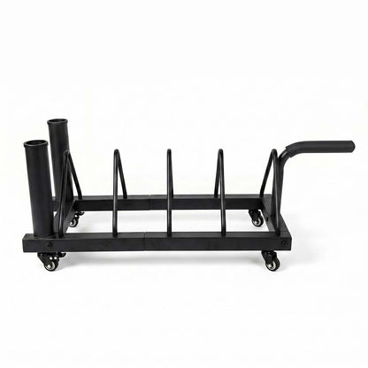 Centra Horizontal Bumper Plate Rack with Wheels Barbell Weight Storage Holder — image 2