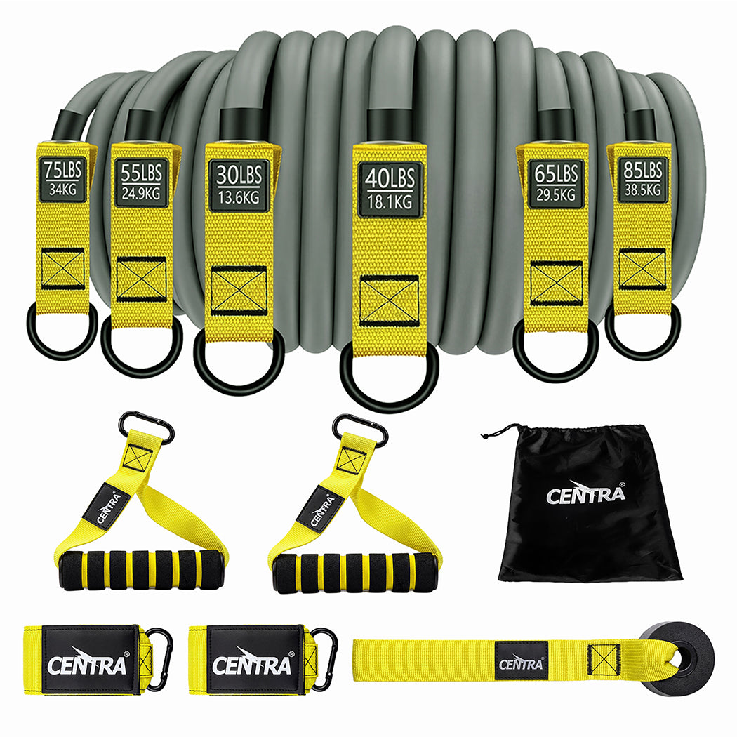 Centra 12 Pcs Resistance Bands Set Heavy Duty Workout Bands Strength Training — image 2