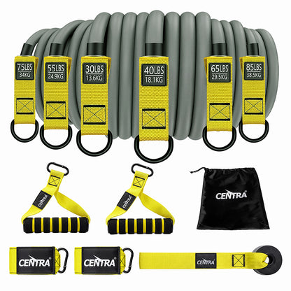 Centra 12 Pcs Resistance Bands Set Heavy Duty Workout Bands Strength Training — image 2