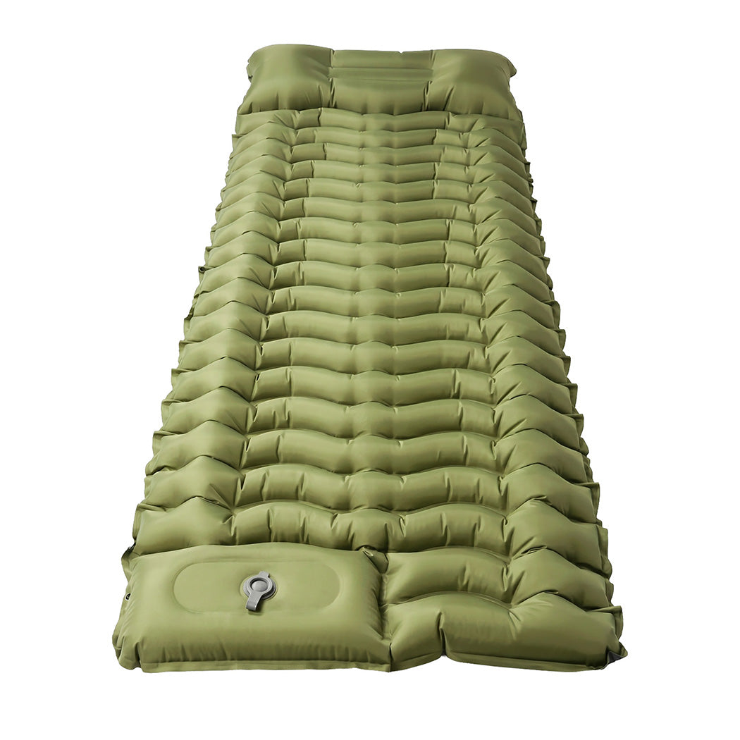 Mountview Camping Sleeping Pad Ultralight Inflatable Mattress Bed Pillow Hiking — image 2