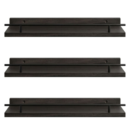 Levede Floating Wall Shelves  3 Pcs Wall Mounted Storage Display Rack Bedroom — image 2