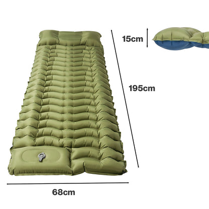 Mountview Camping Sleeping Pad Ultralight Inflatable Mattress Bed Pillow Hiking — image 3