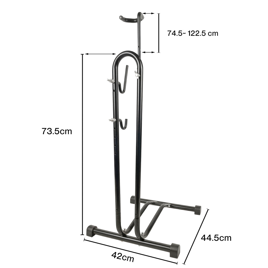 Monvelo Bicycle Rack Stand Floor Parking 3-in-1 Upright Bike Storage Indoor — image 3