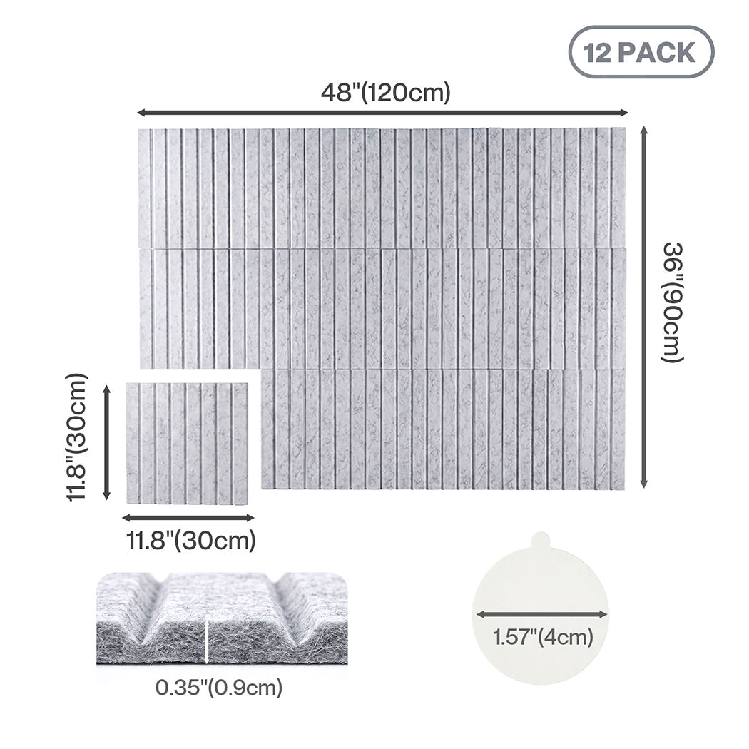 Levede Cork Boards Alternative Photo Display Board 12 Pcs 30cmx30cm Coustic — image 3