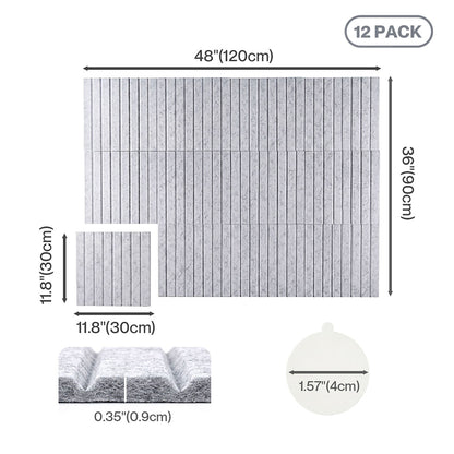 Levede Cork Boards Alternative Photo Display Board 12 Pcs 30cmx30cm Coustic — image 3