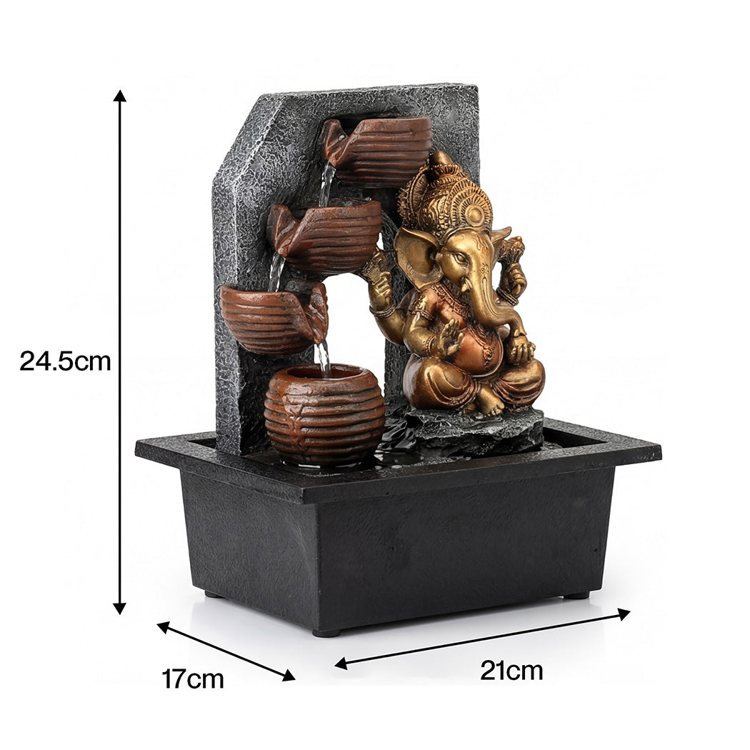 Spector Desktop Fountain LED Tabletop Zen Mini Water Fountain Office Living Room — image 3
