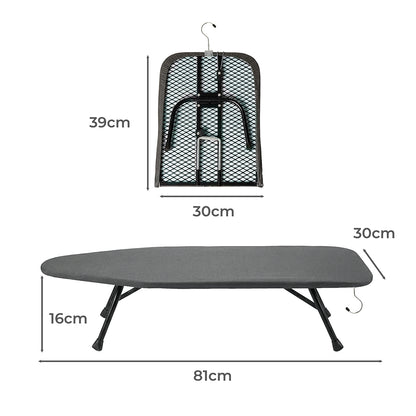 Levede Metal Table Ironing Board Folding Heat Resistant Cover 100% Cotton Pad — image 3